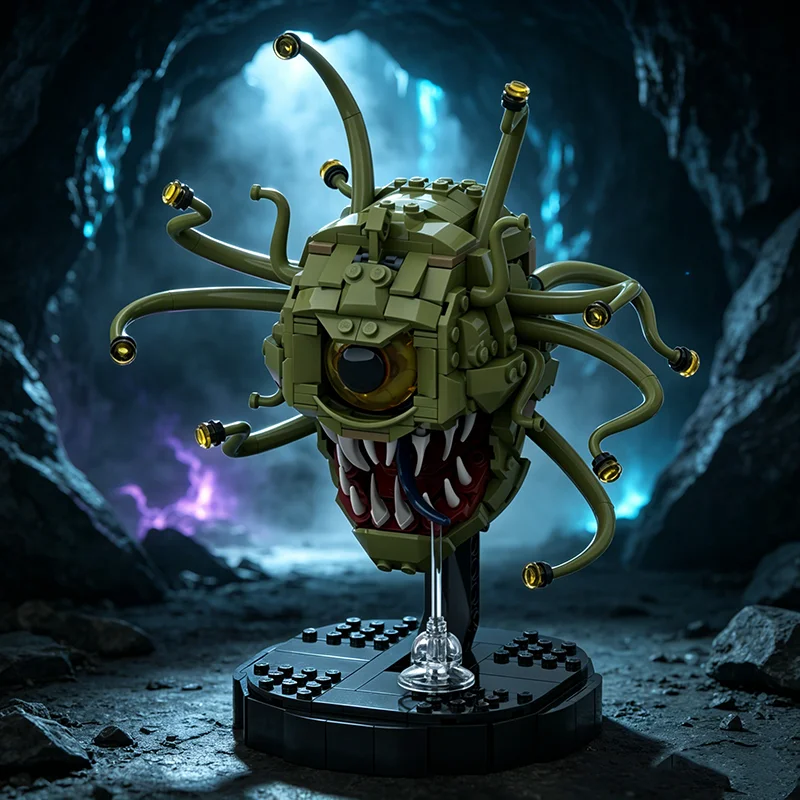 Набор для сборки модели демона с глазами монстра из серии MOC Creative, 507 деталей, конструктор DIY - подарок на праздники и день рождения