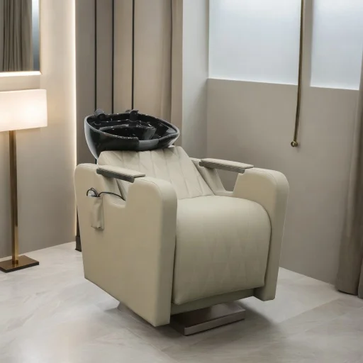

Custom Color Electric Adjustable Shampoo Chair for Beauty Salon Barber Shop Furniture-Hair Washing Recliner
