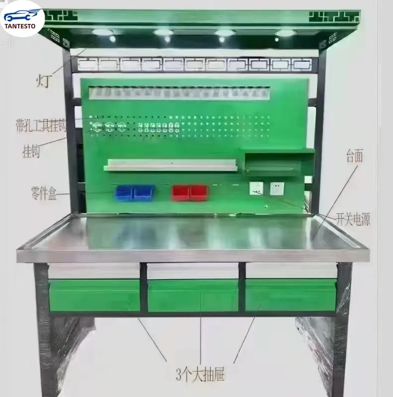 Multifunctional Stainless Steel Countertop with Hook and Drawer Gasket Cabinet Repair Table for Common Rail Injector Pump