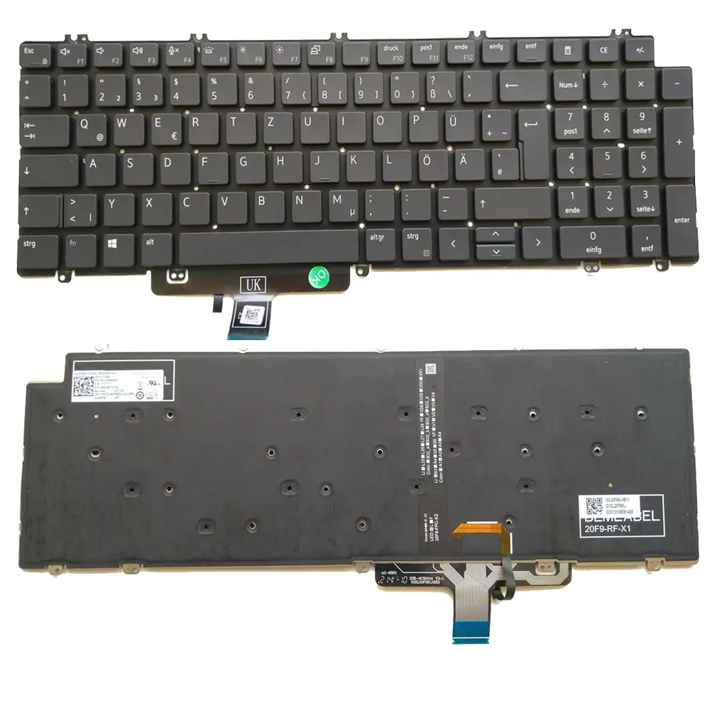 

Germany Backlit Keyboard for Dell Precision 3560 3561 3570 3571 3580 3581 7670 7770 7680 7780