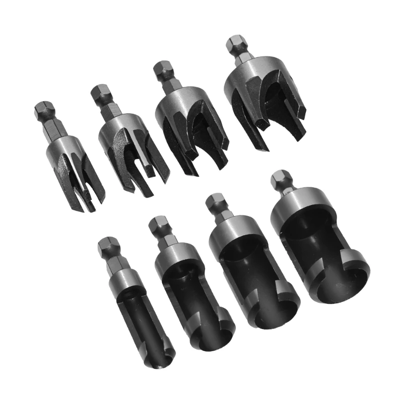 Cortadores enchufe para madera, juego cortadores enchufe madera, 6 mm, 10 mm, 13 mm, 16 mm, herramienta corte