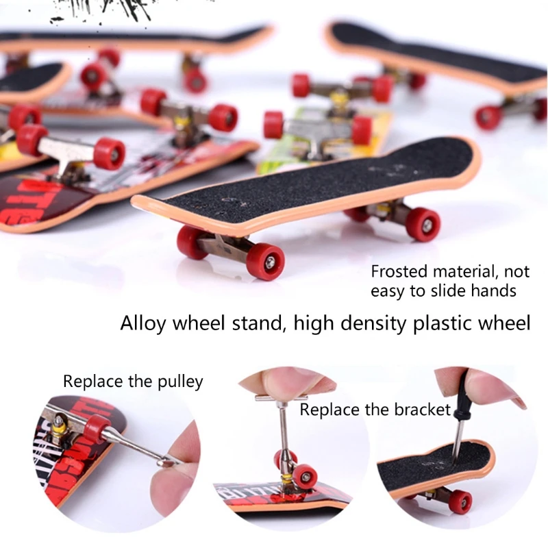 Kids Mini Fingerboard Set for Boys/Girls Birthday Gifts for Kids 6-8 for Creative Professional Stents Fingers Skate Set