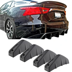 LAICY For Nissan Maxima 2009-2015 Car Rear Bumper Lip Diffuser Splitter Spoiler Shark Fins Car Auto Bumper Lip Anti-crash