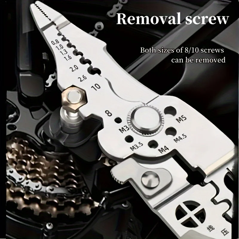 المكشكش كابل القاطع قابل للتعديل متجرد الأسلاك التلقائي متعددة الوظائف تجريد العقص كماشة محطة أداة اليد #6