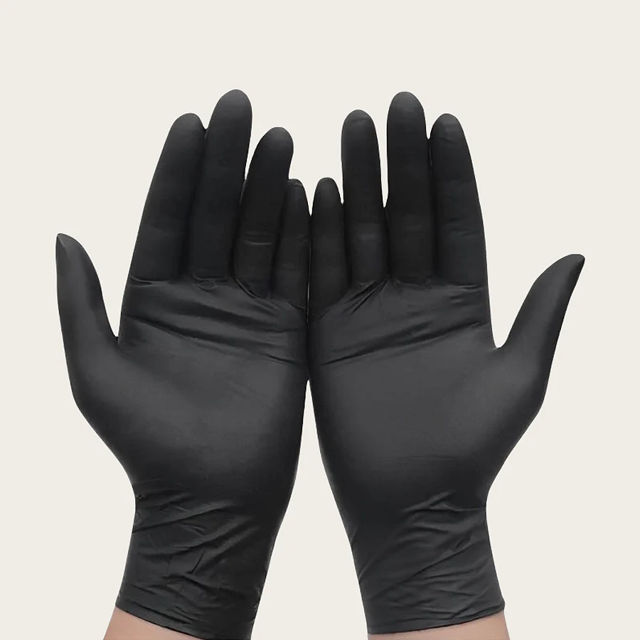 20/50 Stück Einweg-Nitrilhandschuhe, latexfrei, für Nagelpflege, Friseurarbeiten, Tattoo-Vorbereitung und Reinigungswerkzeuge für Salons. – Detail 4