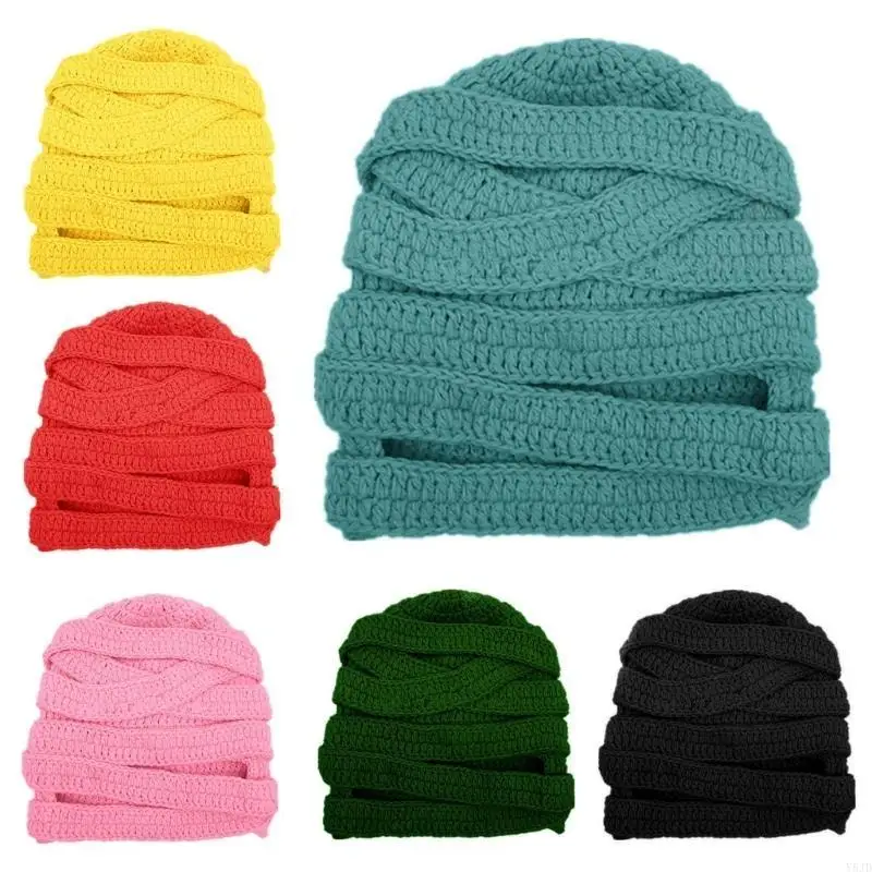 y5jd mummy قبعة مضحكة بالاكلافا knit balaclava هالوين الحزب قبعة الهالوين بالاكلافا الجدة بوزة بوزة