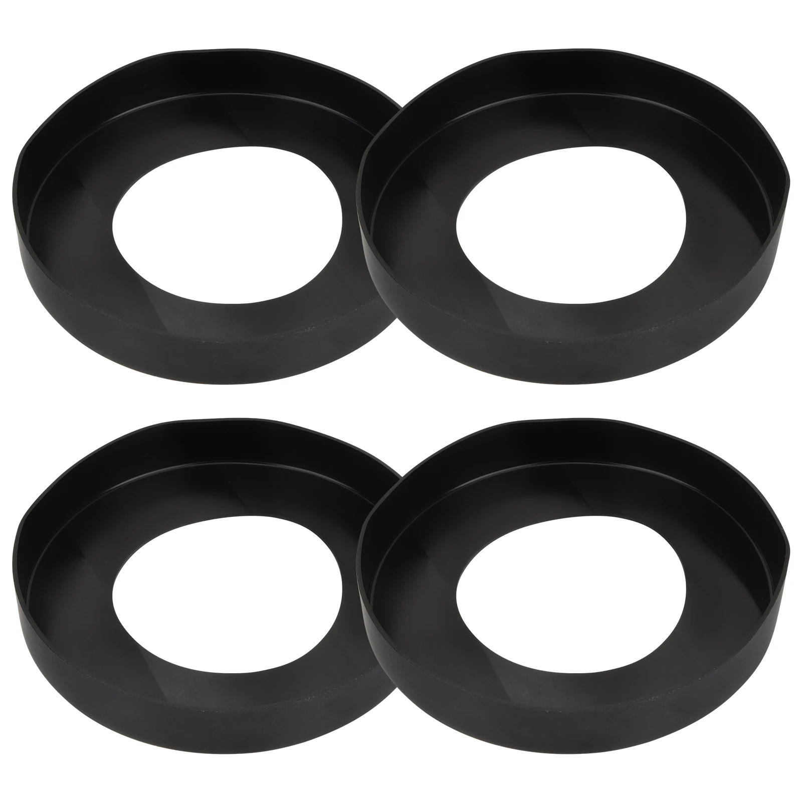 

4pcs Anti-slip Protective Cover for Water Jugs Durable Silicone Heat Resistance Non-slip Coaster Fits Glass Bottles Cups Camping