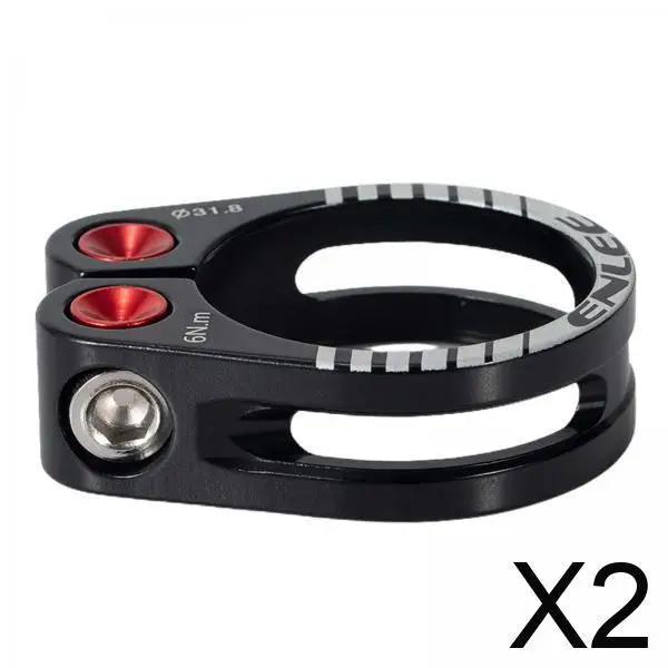 

2x Seatpost Holder, Bike Post Clamp, Aluminum Tube Fastener for Folding And Mountain Bikes