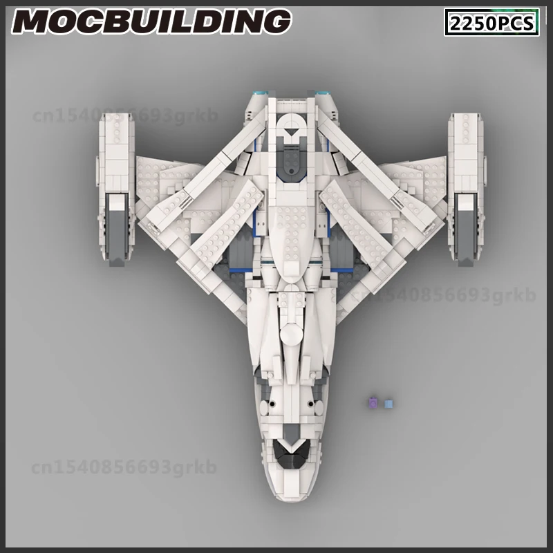 MOC Building Block Space Ship Starfighter Battleship Shuttle Model DIY Bricks  Assembling Toys Christmas Present Birthday Gift