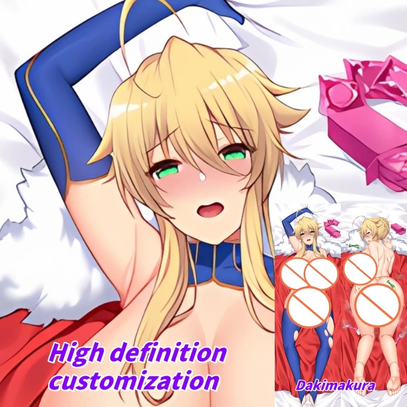 

Dakimakura Anime Pillow Case Fate Series-Artoria Pendragon Lancer Double-sided Print Of Life-size Body Pillowcase Gifts