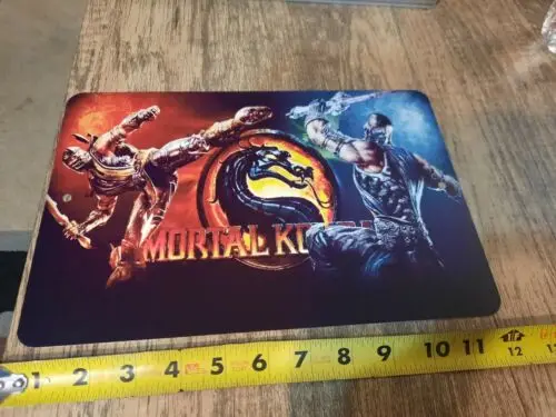 Video Game 8x12 Metal Wall Sign Sub Zero Scorpion Kombat Mortals