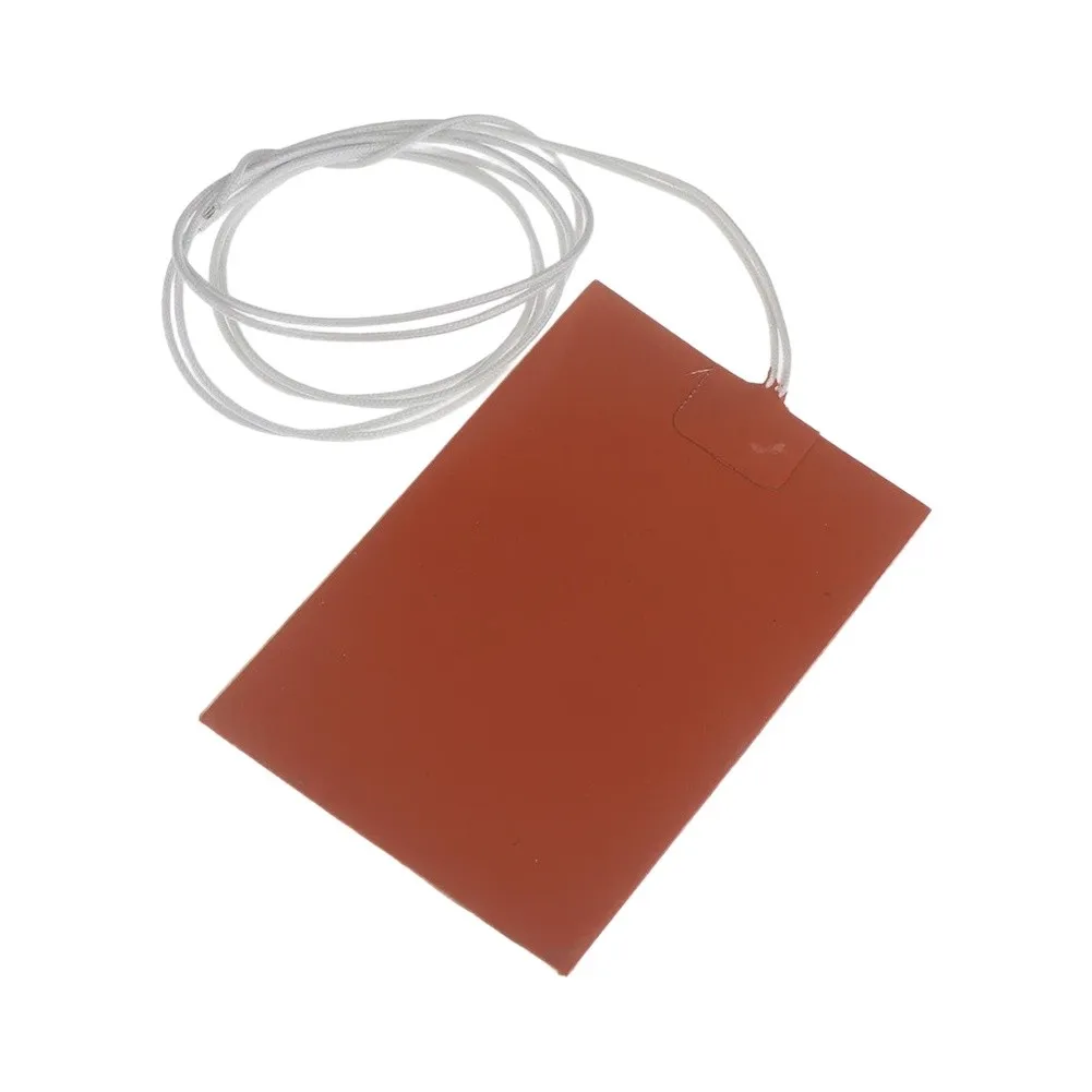 300W 220V Silicone Heating Pad 17x12cm Waterproof High Temperature Resistant For Fuel Water Oil Tank Engine Warming Strip