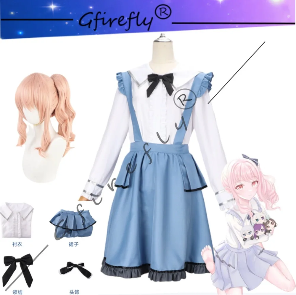 

Project Sekai: Colorful Stage! Feat PJSK Mizuki Aoyama Cosplay Costume Character's Same Dress Accessories Wig Halloween Costume