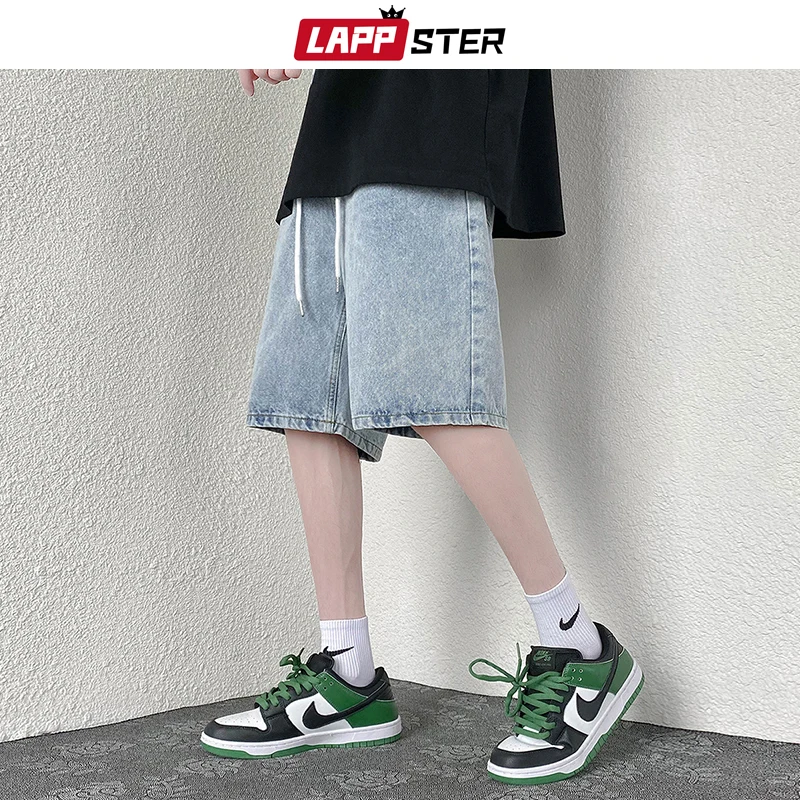 

LAPPSTER Basketball Harajuku Y2k Shorts 2023 Summer Japanese Y2k New In Vintage Denim Shorts Casual Baggy Running Workout Shorts