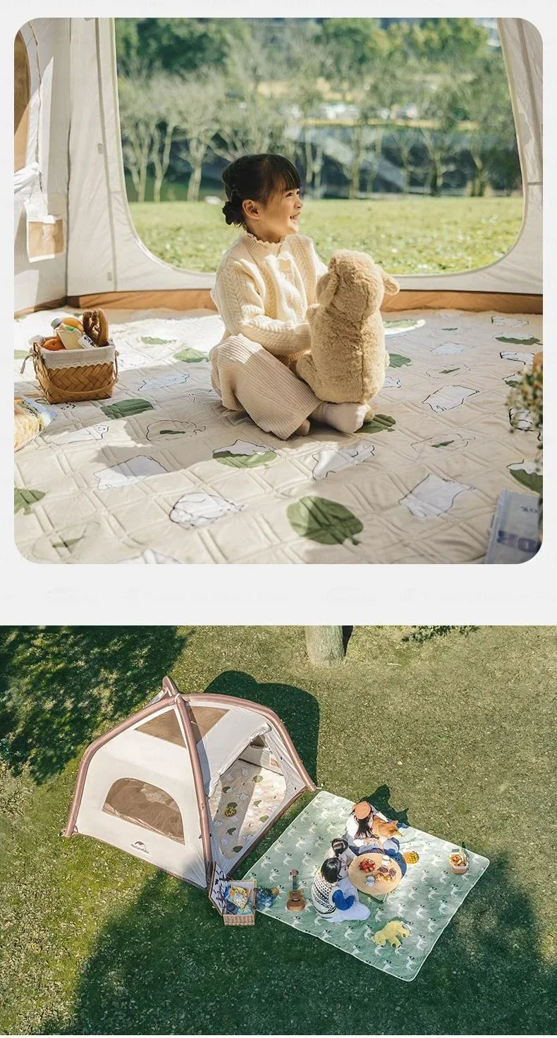 Naturehike Picknickdecke, Reise-Outdoor-Decke, bedruckt, wasserdicht, Campingdecke, große Picknickdecke für Parks mit Tragegriff für den Strand – Detail 11