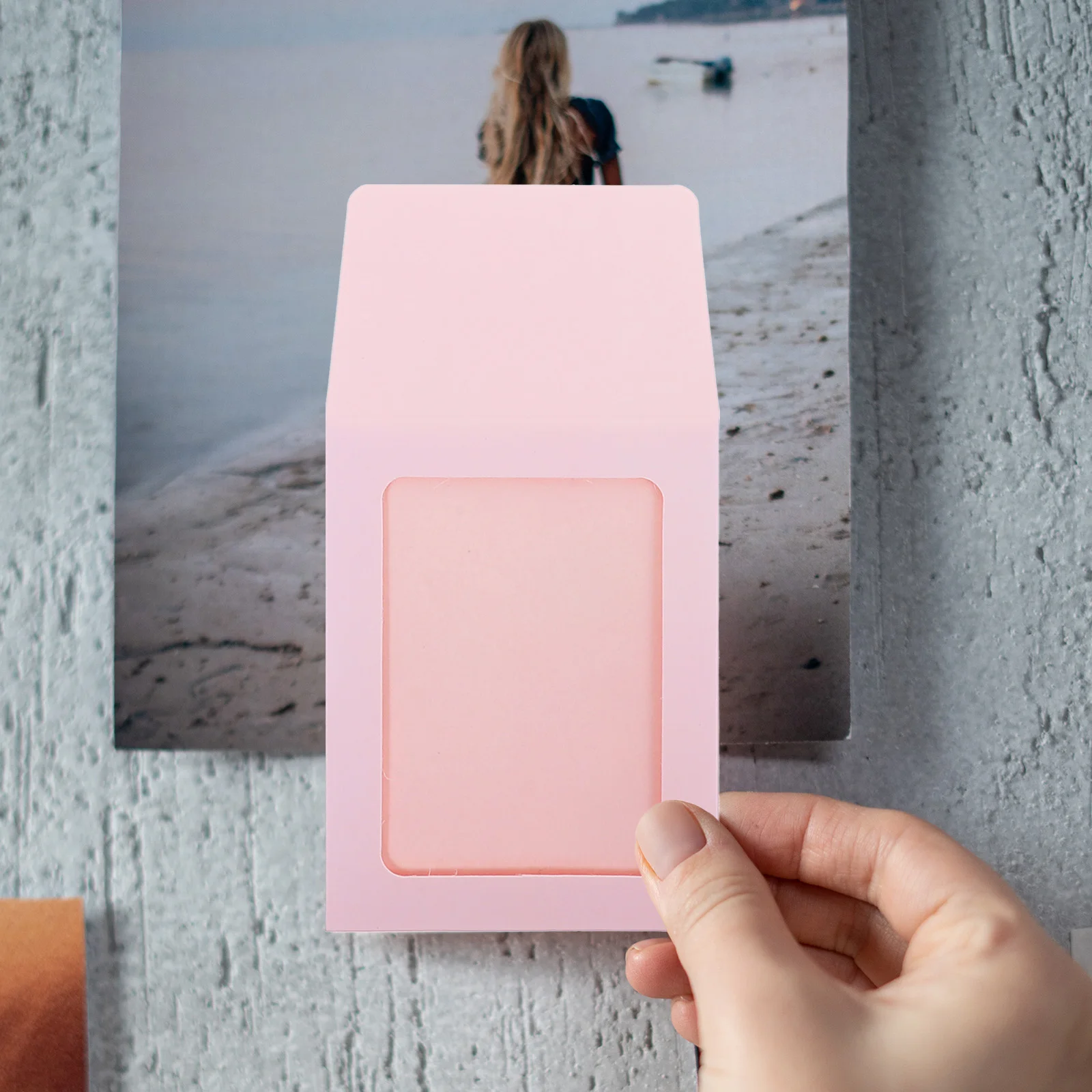 20pcs Clear Card Envelopes Small Transparent Covers For Game Trading Cards Display Holders Protective Sleeves