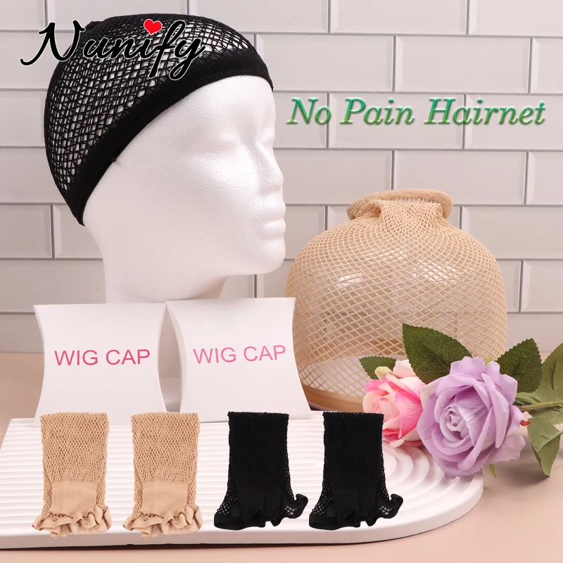 

Breathable Non-slip Mesh Wig Cap Comfortable Hairnet Soft Nylon Women Hair Cover Practical Wig Accessory One Size Fits All