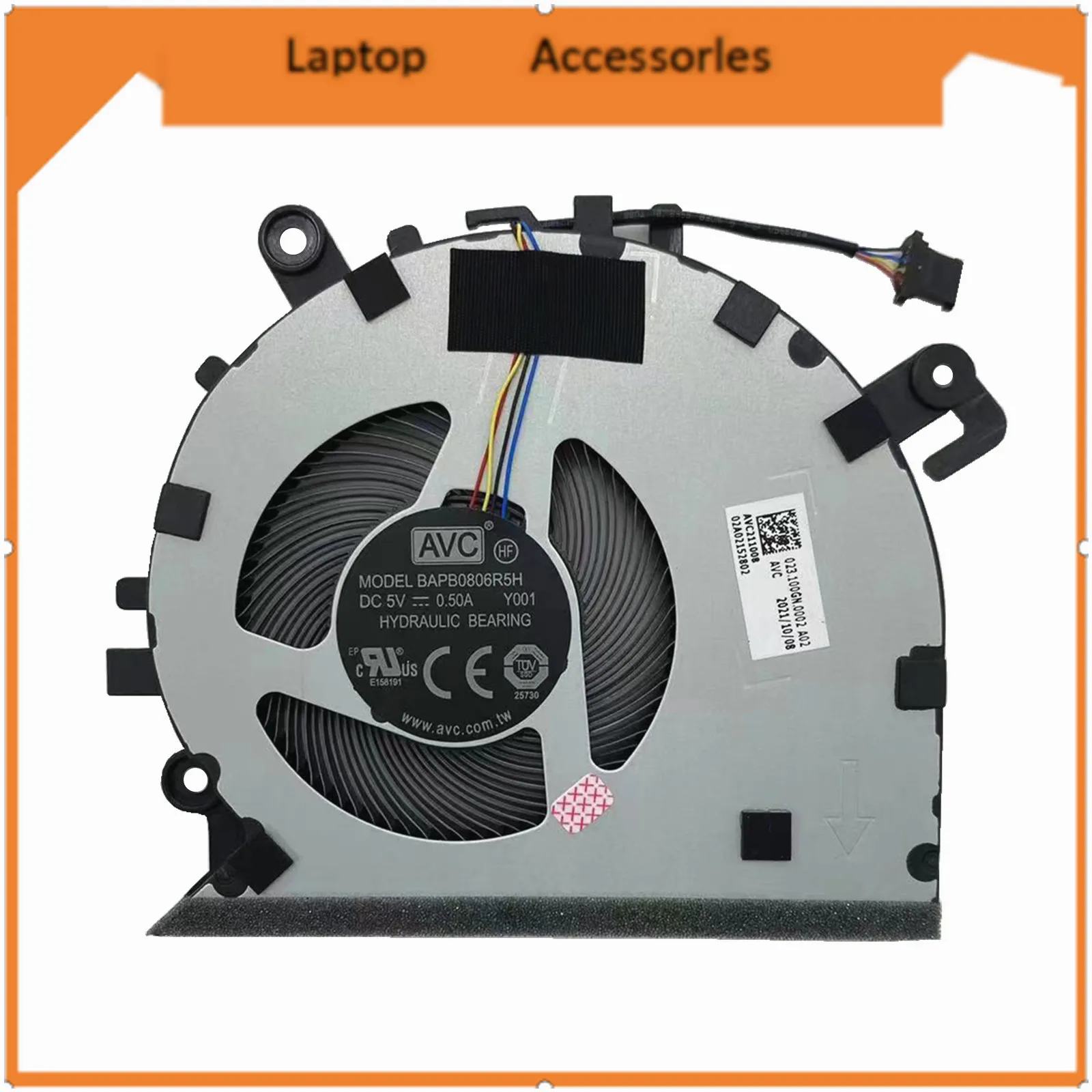 HJ NEW CPU cooling fan for Xiaomi redmibook 14 XMA1901-AJ AG DG AU AG YN YO BB DA BAPB0806R5H DC5V 0.5A