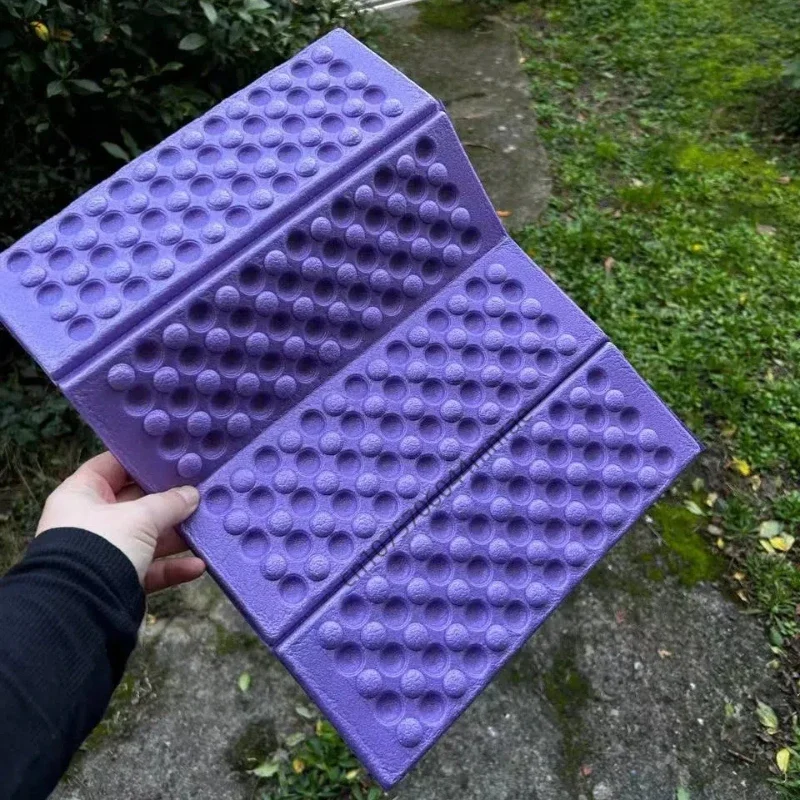 야외 캠핑 매트, XPE 폼 4단 접이식 안티 튀는 방수 휴대용 방습 피크닉 매트