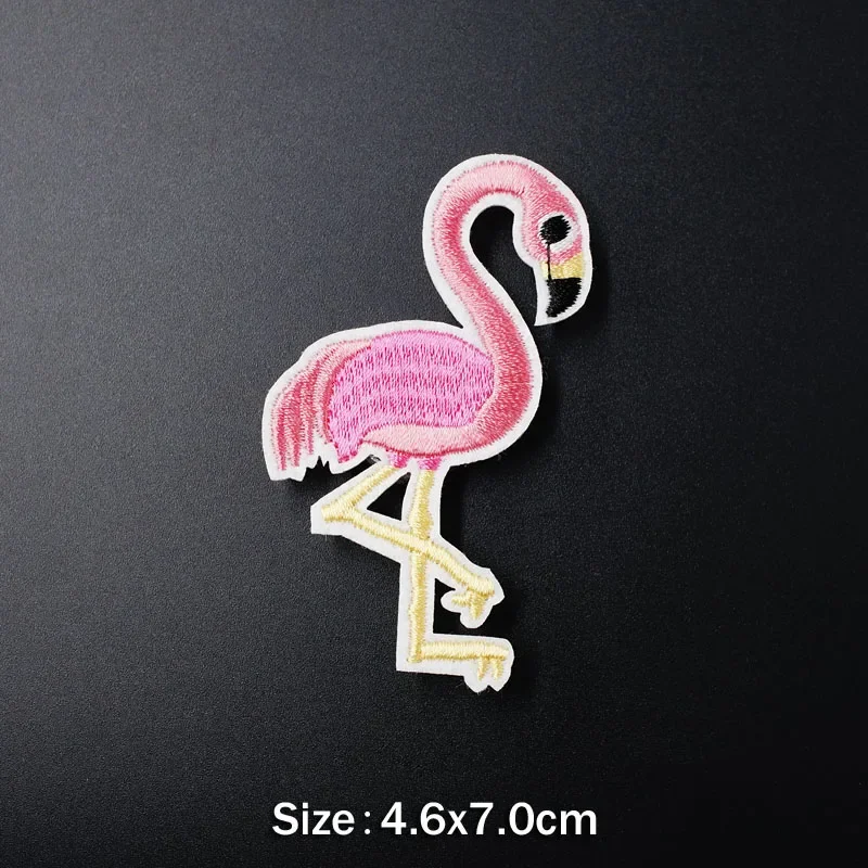 Cake Popsicle Horse Bird Iron On Patch for Clothing Embroidered Sewing Applique Woven Badge Sew-On Patches PINK GIRL