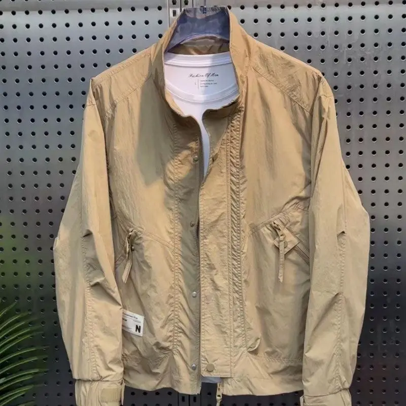 

MenS Casual Jacket For Daily Wear In Spring And Autumn With Zipper Closure And Pockets Lightweight And Standard Fit