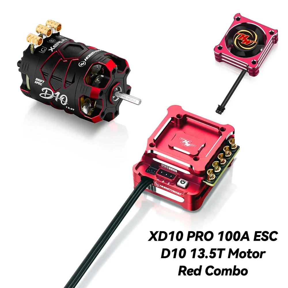 XD10 PRO HOBBYWING XERUN 100A ESC D10 10.5T 13.5Tモーター センサー