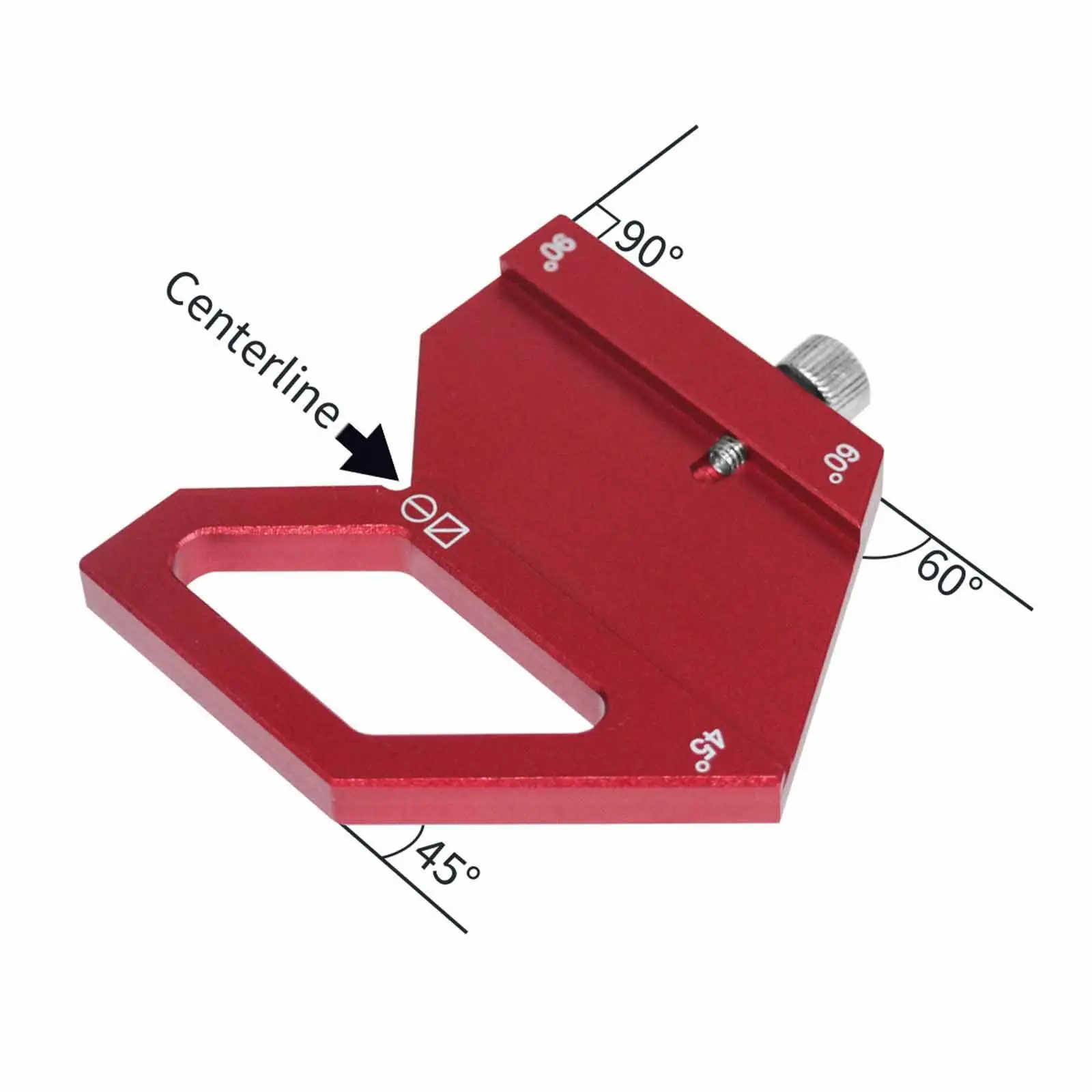Adjustable Marking Ruler Aluminum Alloy Steel Woodworking Scriber Angle Gauge 45 60 90 Portable Ruler for Carpentry DIY