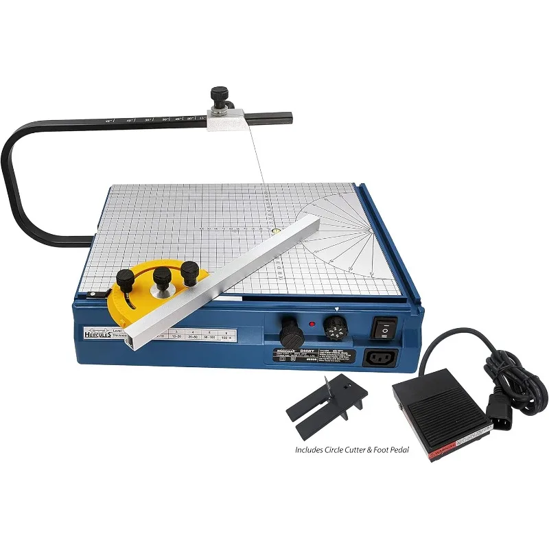 Hot Wire Foam Cutter Table with Foot Control Pedal – Tabletop Hotwire Cutter for Cutting, Forming and Sculpting Styrofoam