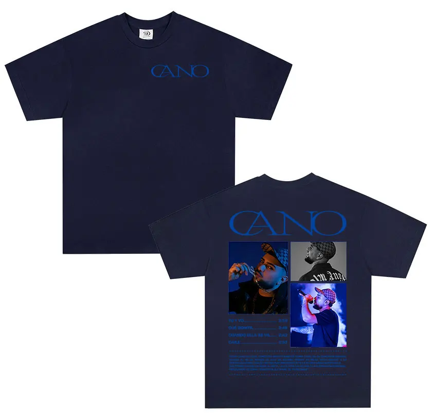 Rapper Cano Triana Tour 2025 Album Graphic Tshirt Men Hip Hop Gothic Punk T-shirt Vintage Oversized Short Sleeve Tees Streetwear - view 3