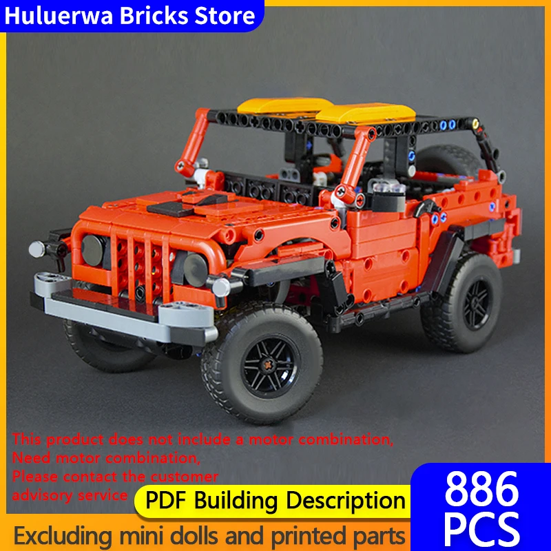 

Speed Racing Car Model MOC Building Bricks Wrangler Off-Road Vehicle Modular Technology Gifts Holiday Assemble Children Toy Suit