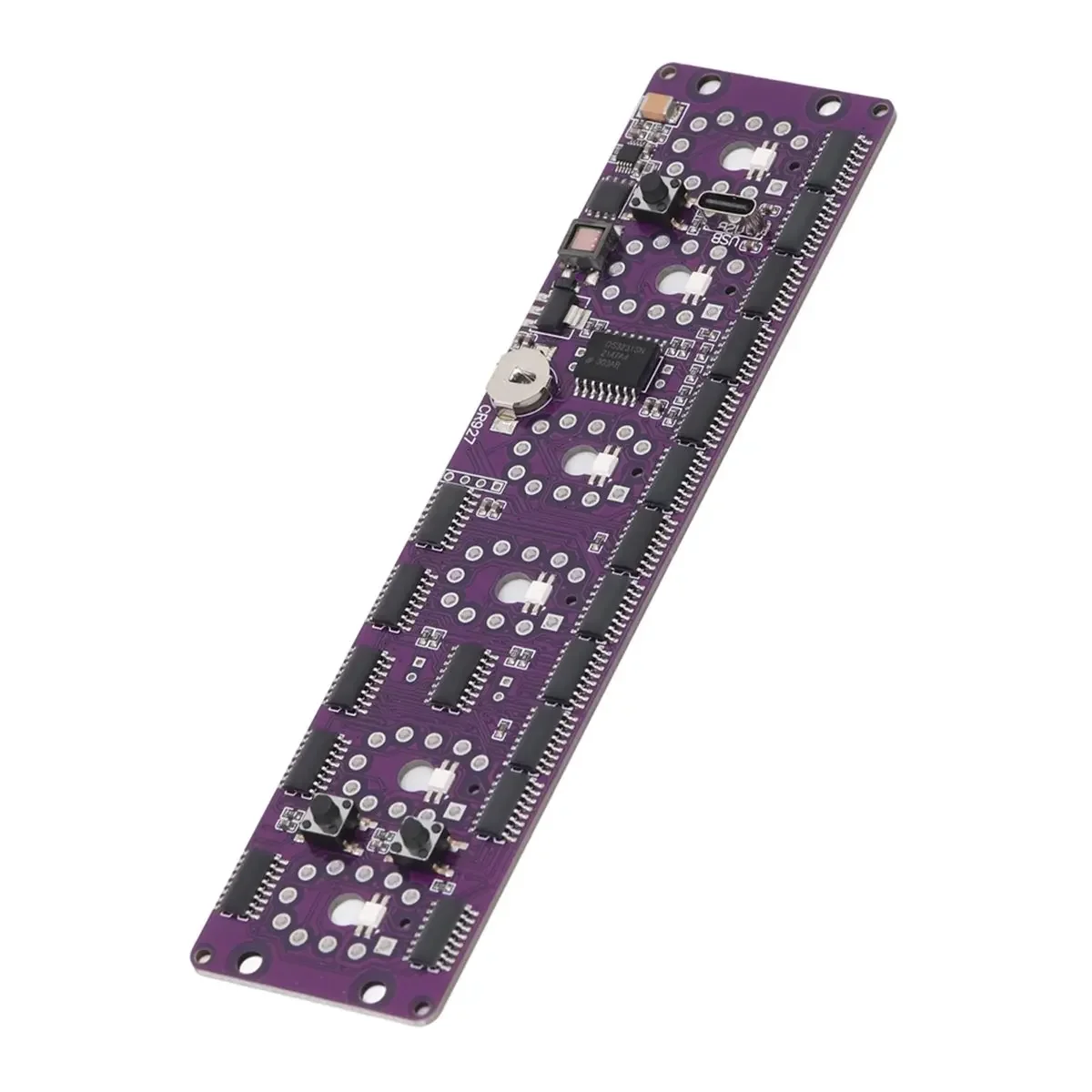VivaSNixie Clock Circuit Board Accurate Timing Back Color Setting 5V 2A Digital Tube Clock Module Vintage Design