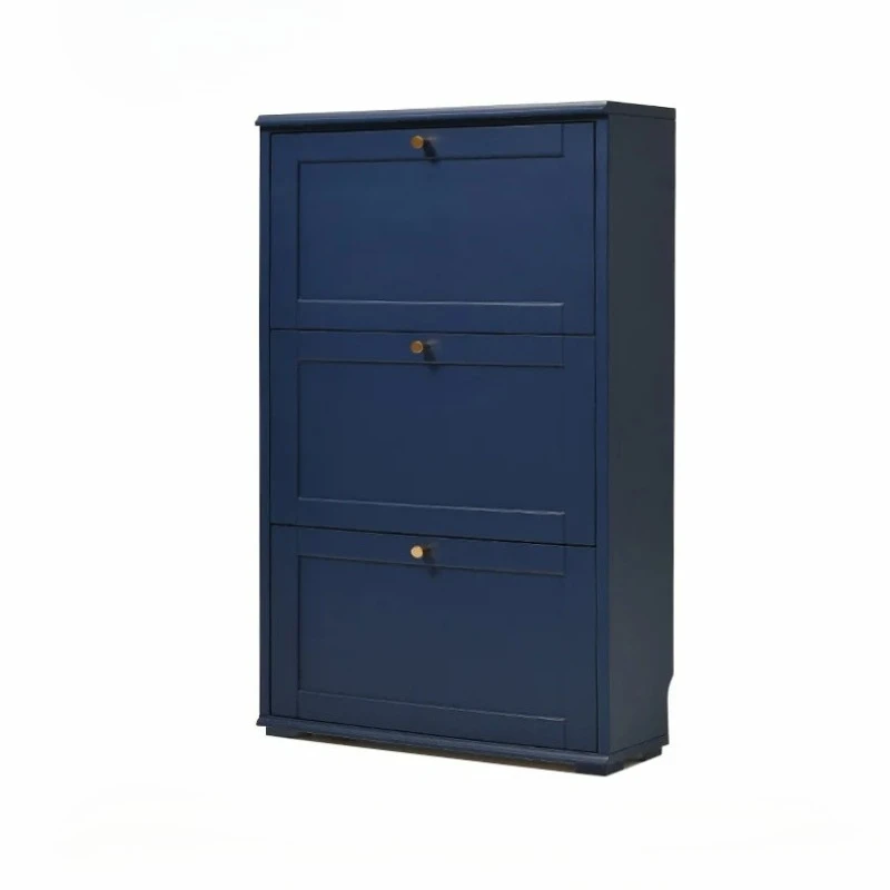 #Ultra-thin Shoe Cabinet Home Tipping Bucket Integrated Entrance Cabinet Installation-free Multi-functional Solid Wood Household
