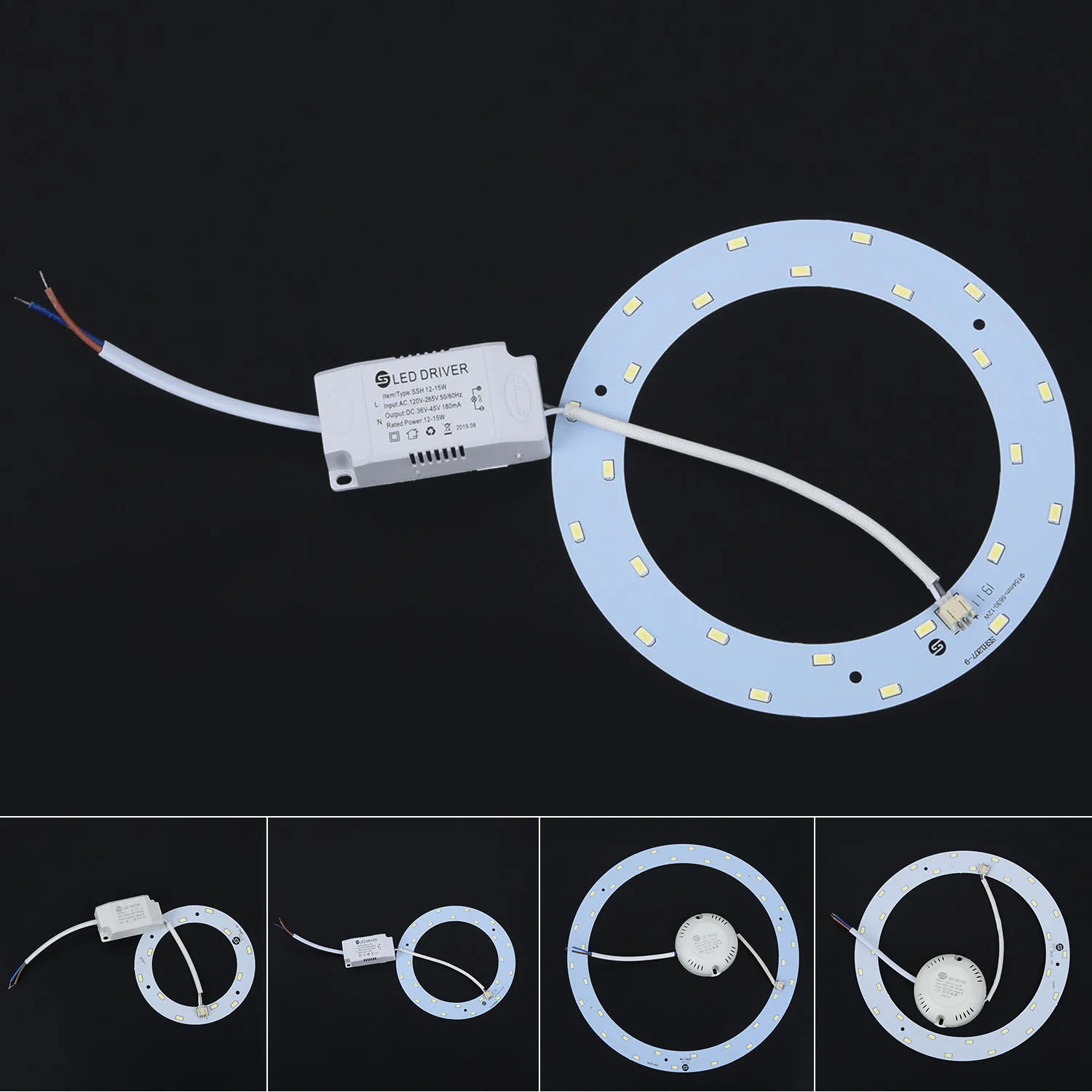 Plaque de lampe à LED 6W 12W 15W 18W, panneau en forme de cercle, luminosité du plafond, panneau pour ampoule à LED