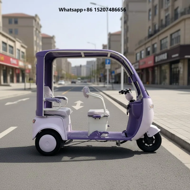 2026 Electric 60V Aluminium Open Body Recreational Tricycle Rural Roads 4 Passengers 200-300kg Payload 30-50Km/h 70-90km