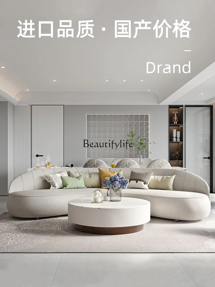 Stolik kawowy okrągły z marmuru w stylu francuskim, lekki luksus, model LS 51