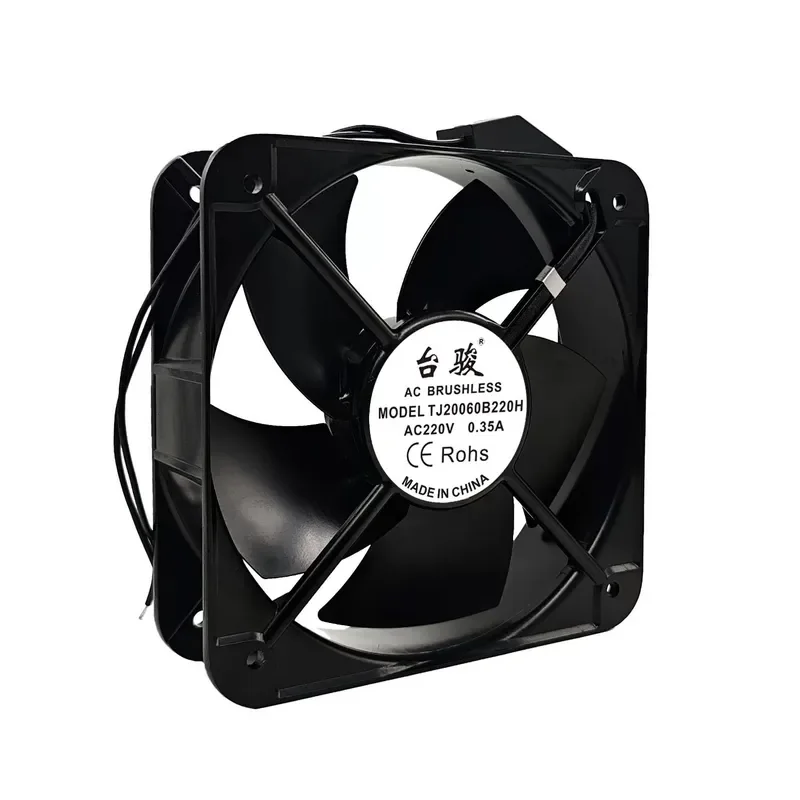 For New Taijun TJ20060B200H 220V 0.35A 20060 20CM All-metal welding machine cooling fan