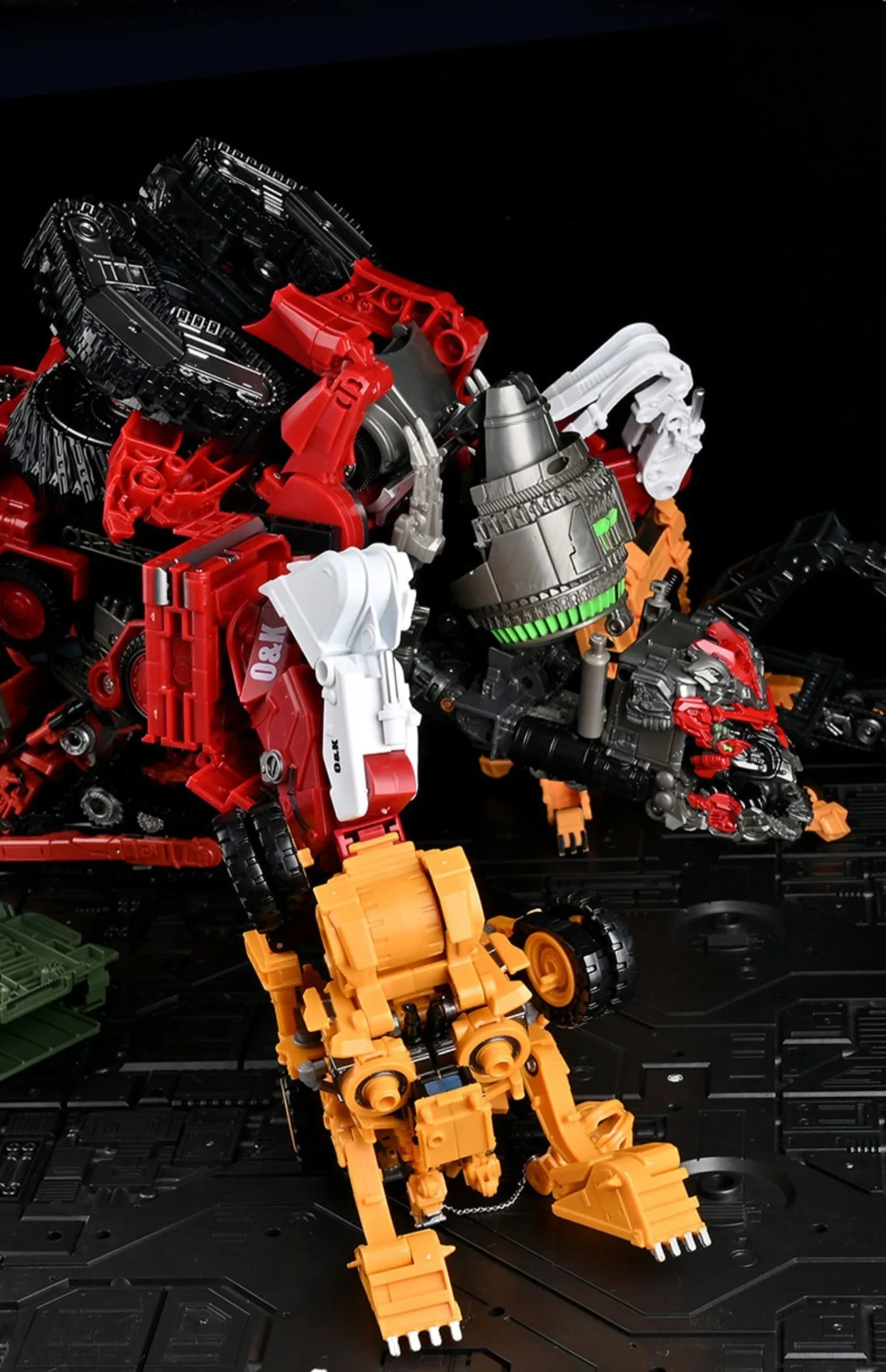 Heißer 8 Stil Devastator Transformation Roboter 8 IN 1 Mixer Bulldozer Auto Action Figure ABS Verformung Modell Spielzeug für Jungen Geschenk – Detail 4