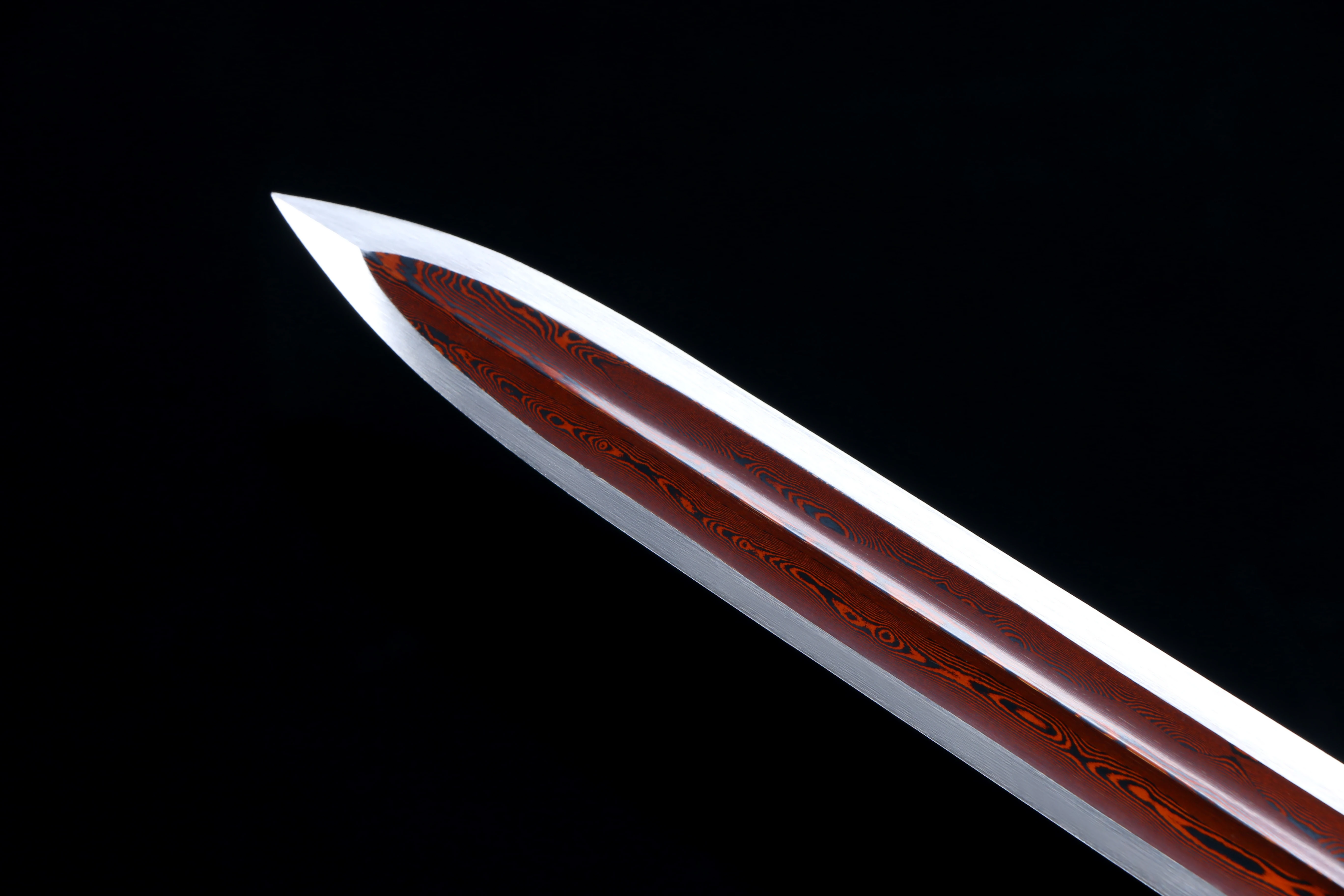 108cm Medieval Chivalry Damascus Steel Holy Sword ready for battle Kung Fu Hot Red Hero Knight Sabre Sharp weapon katana