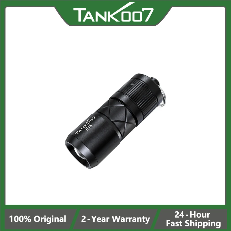 TANK007 Mini Rechargeable Flashlight Zoomable High Lumens Strong Magnet Keychain Style for Everyday Carry and Emergency Lighting