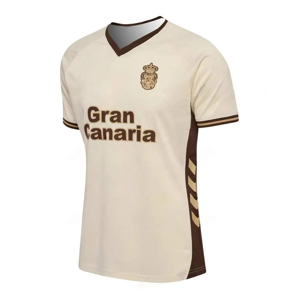 25-26 La Liga equipo de venta caliente Las Palmas top verano casual deportes al aire libre top suelto Camiseta impresa 3D no personalizada