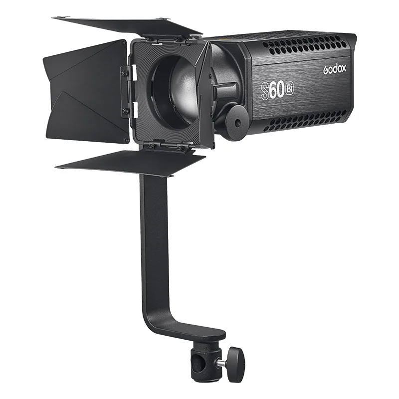 Godox-foco de luz LED de enfoque continuo, S60Bi-K3, 60W, ajustable, Kit de puerta de Granero, iluminación profesional