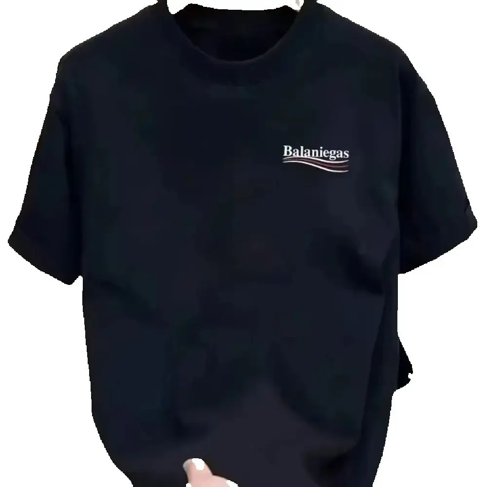 

Ins style Nordic style printed men's T-shirt short sleeve basic style, daily wear, machine washable, holiday gift