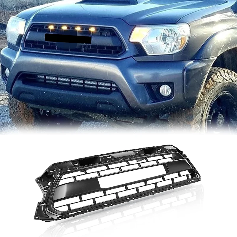 

Spedking 2012 auto parts accessories front bumper grille Car with light for Toyota tacoma