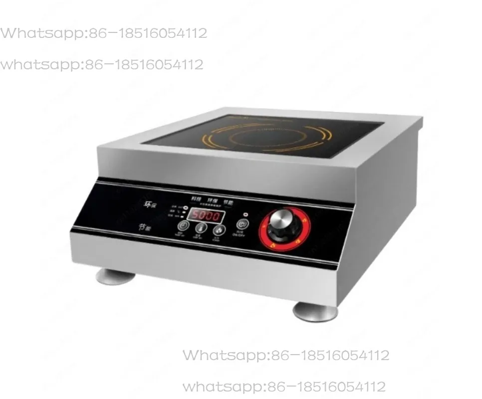 

Cocina De Inducción Comercial De 5000W, Cantimplora Comercial Plana Cóncava, Restaurante, Estufa Para Freír, Estufa De Sopa