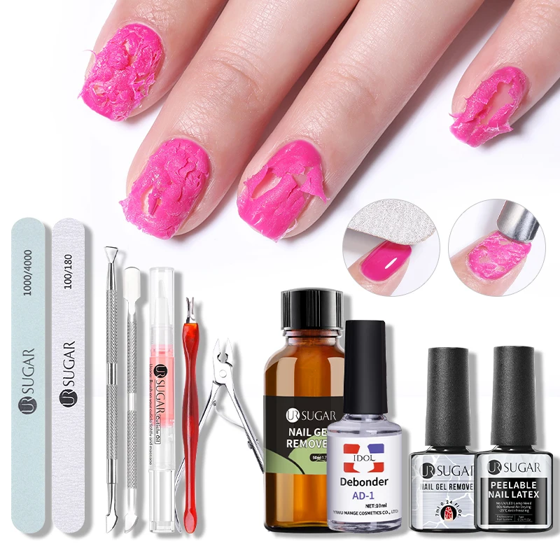 UR SUGAR 50ml Fast Magic Remover Nail Gel Polish Clean Degreaser Delete Varnish Semi Permanent Soak Off UV LED Nail Art Tool