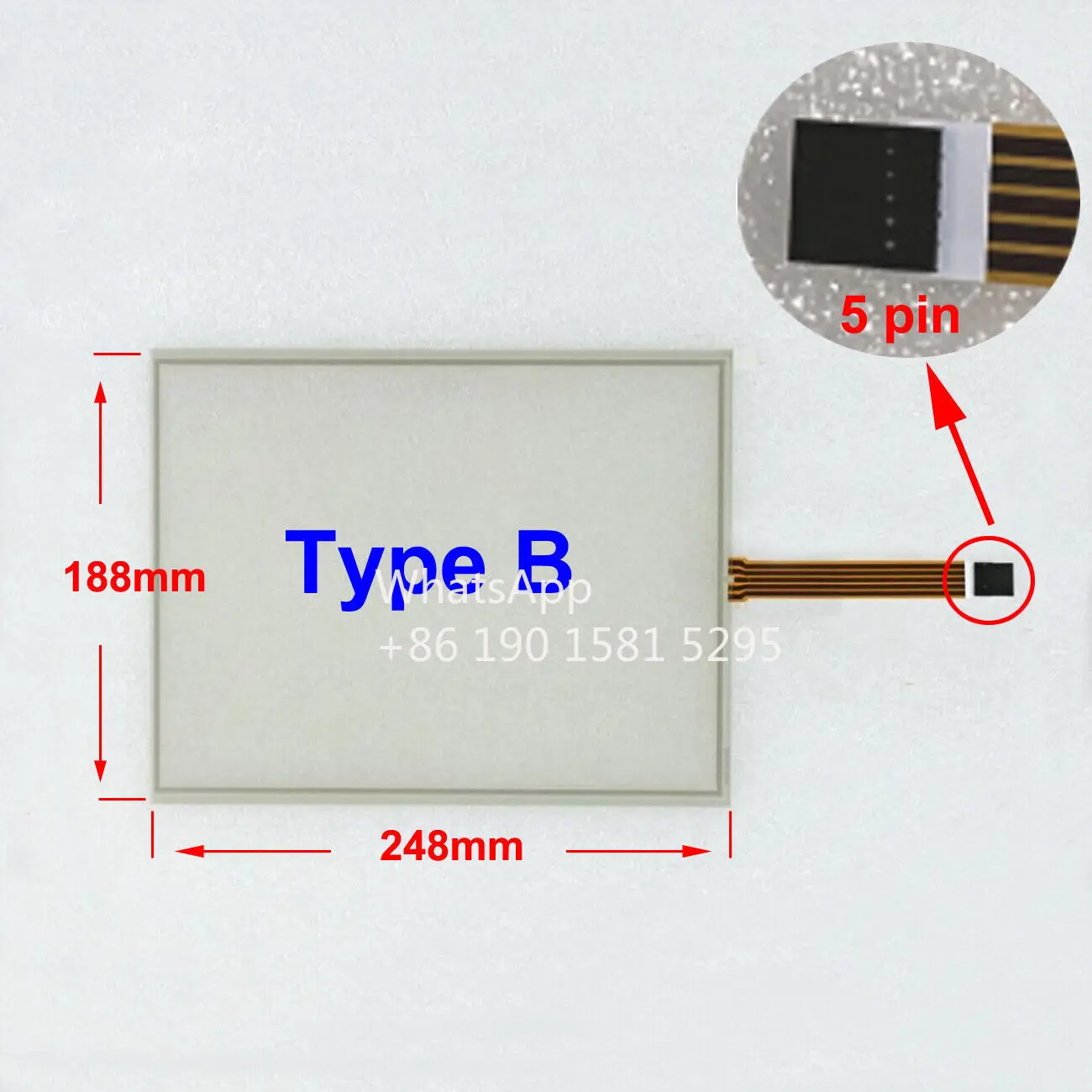 Fit for B&R 4PP220.1043-K03 Touch Screen Glass Digitizer Panel 1-Year Warranty