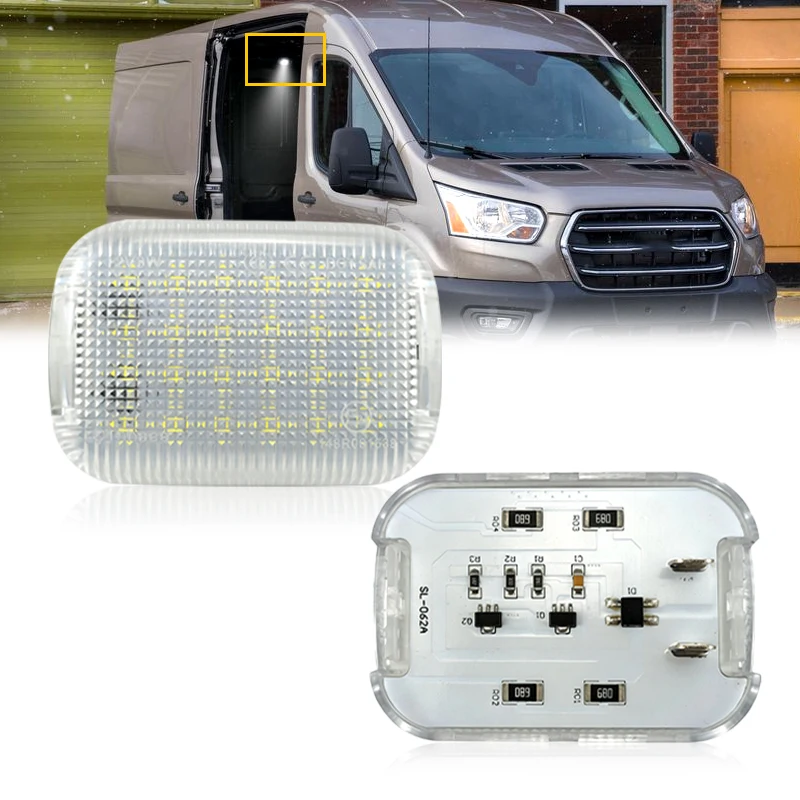 2 peças para Ford Transit Courier/Tourneo Courier 2014-2023 Transit Connect/Tourneo Connect 2013-2022 Luz de Teto Interna LED para Carga