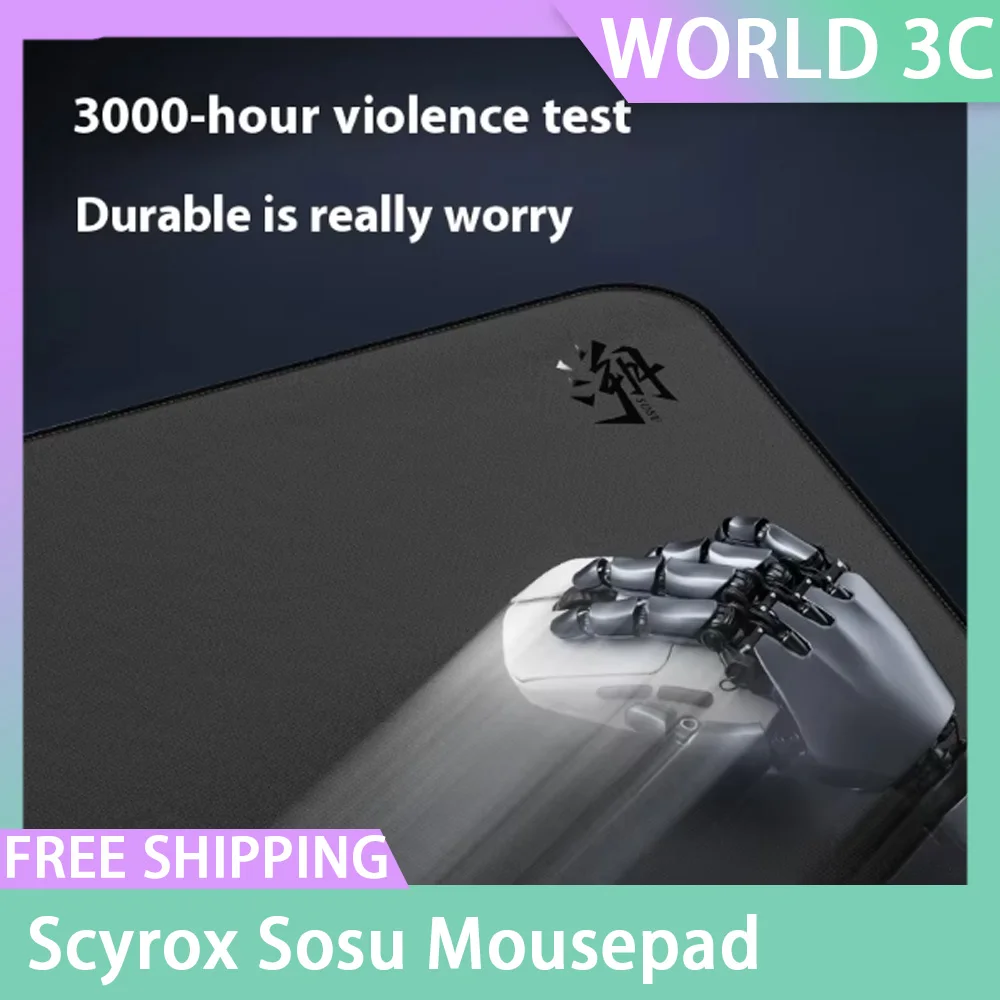 

Коврик для мыши Scyrox Sosu, изысканный тонкий игровой коврик для киберспорта, пенопласт, влагостойкий, управляемые аксессуары для ПК на заказ