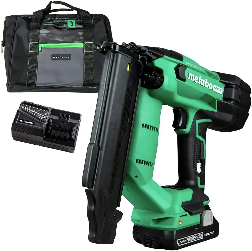 HPT NT1850DFM MultiVolt 18V Brushless Lithium-Ion 18 Gauge Cordless Brad Nailer Kit (3 Ah)