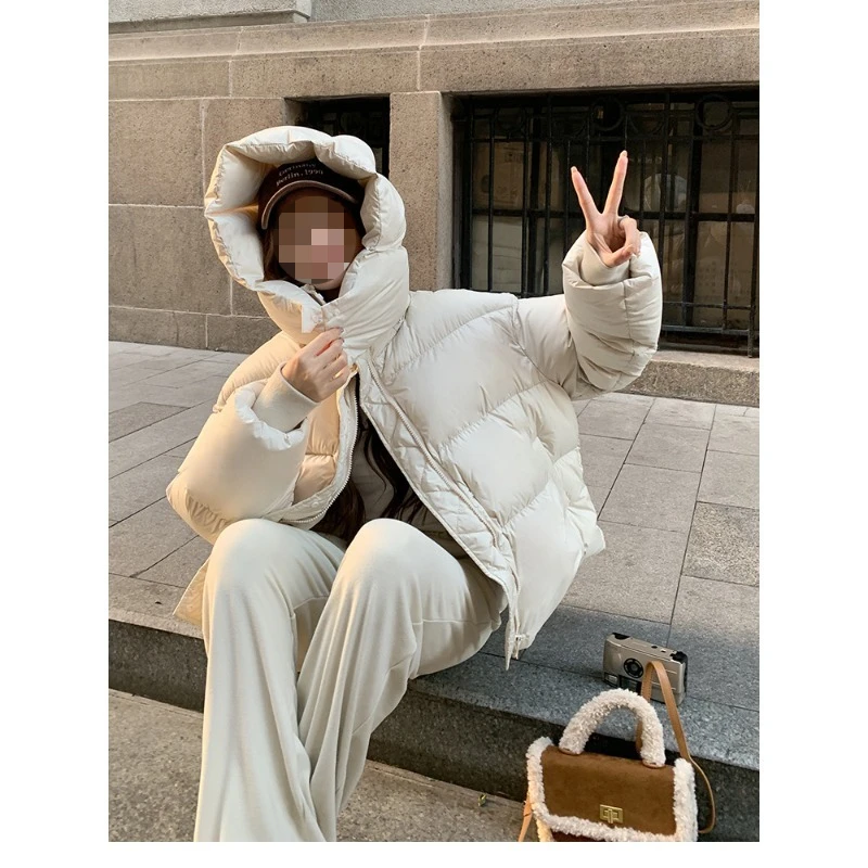 

short thickened fashion cotton-padded clothes, loose casual cotton-padded jackets, women's cotton-padded clothes.